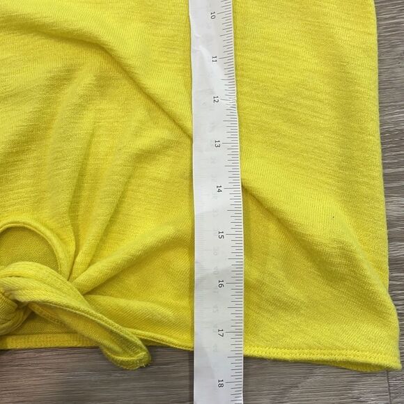Wilfred Free Yellow Summer Top Front Tie - Picture 9 of 9